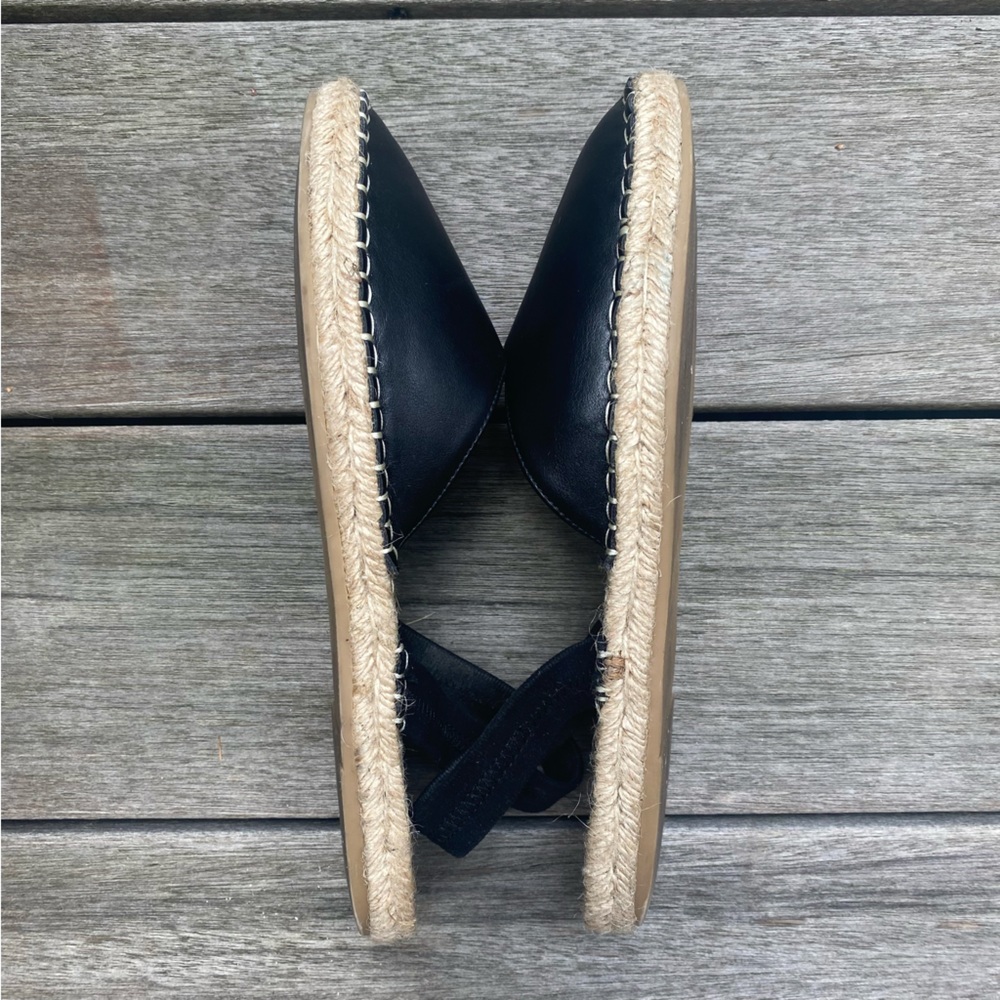 Zara Black Espadrille Sandals Size 8.5 / 39 - Picture 3 of 6